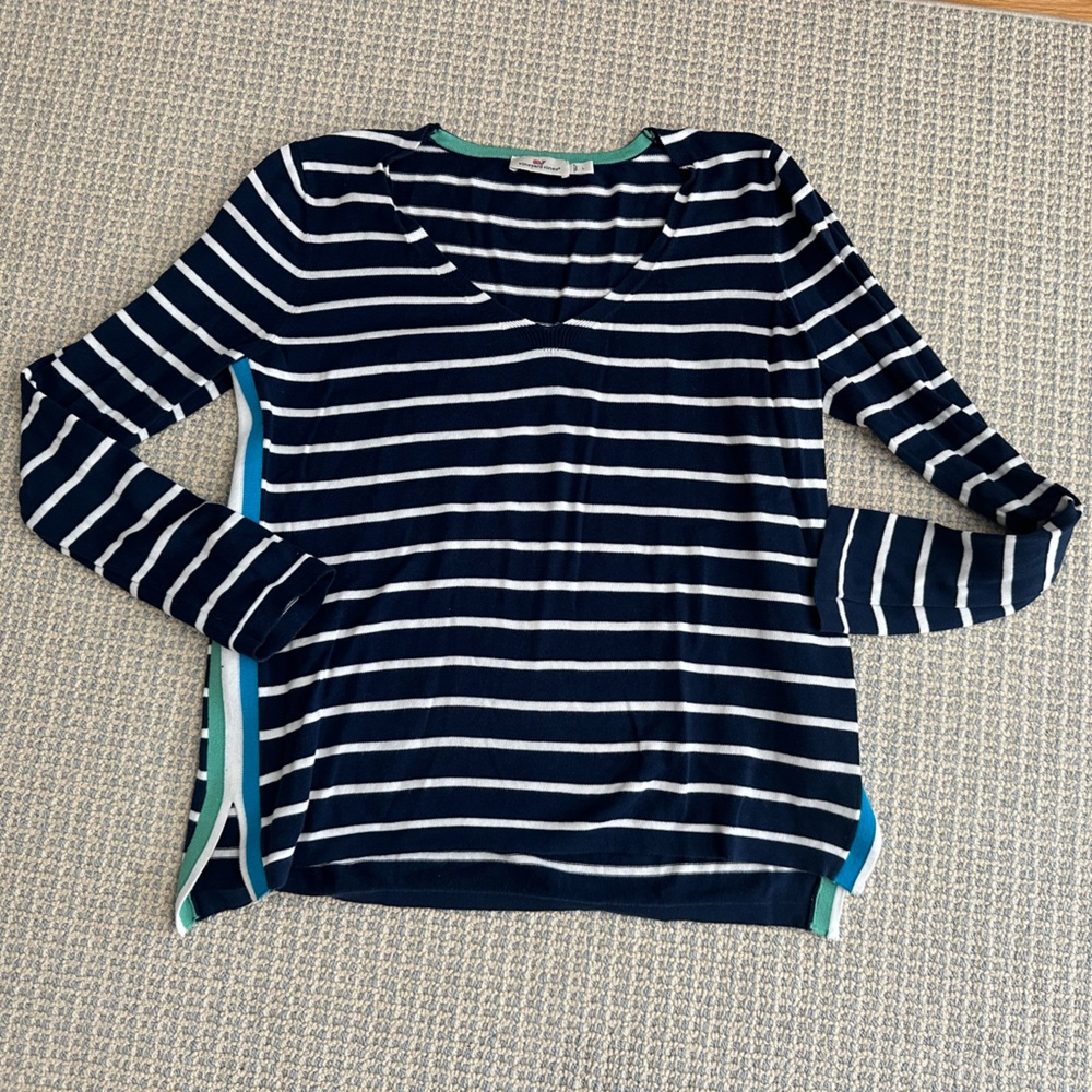 Vineyard vines women’s cotton sweater top shirt Large L